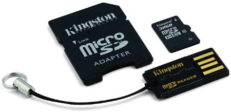 Скоростная карточка microSDHC от Kingston